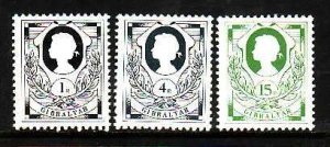 Gibraltar-Sc#407-9- id10-unused NH set-QEII-Booklet stamps-1981-