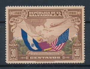 [116135] El Salvador 1938 Airmail 150 Years USA  MNH