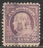 U.S. 517, 50¢ FRANKLIN, USED. F-VF. (906)