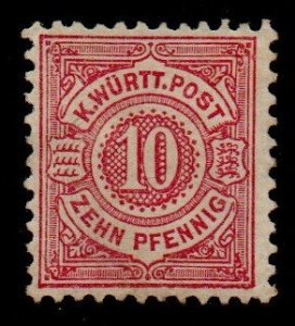 German States - Wurttemberg 60a Mint Hin ged