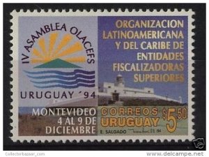 Montevideo Hill fortress &  lighthouse URUGUAY Sc#1553 MNH STAMP cv$3.5