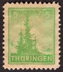 1946, Germany, Thuringia 5pf, MH, Mi 94AYby