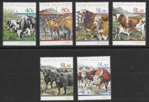 New Zealand 1406-11  1997    set 6   VF  Mint  NH