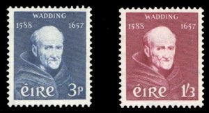 Ireland #163-164 Cat$21.25, 1957 Wadding, set of two, never hinged