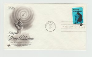 1438 FDC First Day Cover Drug Abuse Prevention Week ArtCraft Cachet