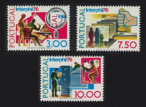 Portugal InterPhil 76 3v 1976 MNH SG#1603-1605