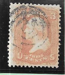 US # 65 $.03 Washington, rose, (U)   CV. $3.00