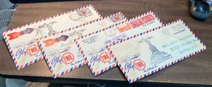 US 1938 AIR MAIL WEEK 4 TWA COVERS MAY 18-21 ONE SIGNED BY CHARLIE MILLER  A674