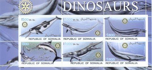 Somalia 2002 Sheet Dinosaurs Prehistoric  #02dino42-47 
