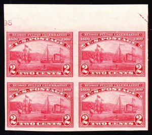 US 373 2c Hudson-Fulton Celebration Mint Block of 4 XF OG NH SCV $180