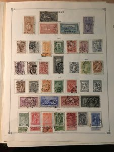 Collection of stamps of Greece on International pages, CV $470