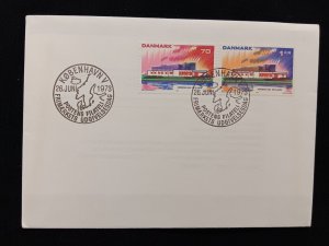 D)1973, DENMARK, FIRST DAY COVER, ISSUE, NORDEN, HOUSES OF REYKJAVIK, FDC