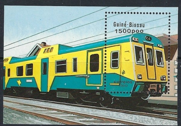 Guinea Bissau 802 MNH 1989 Train (ak3171)