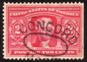 1904, US 2c, Thomas Jefferson, Used, Sc 324