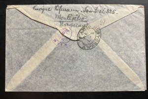 1946 Montevideo Uruguay Airmail Cover To Stockholm Sweden 