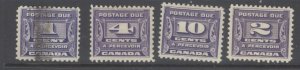 Canada Scott J11-14 (J11 used) MH