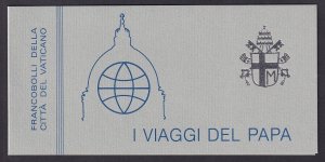 Vatican City   #743a    MNH  1984  booklet  Papal journeys