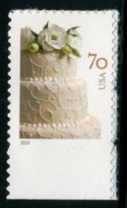 4867 US 70c Wedding Cake SA, MNH