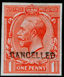 SG357 SPEC N16(3)x, 1d scarlet, M MINT. Cat £90. 'CANCELLED'. 