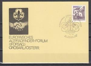 Austria, 1971 issue. 31/JAN/71. Europa-Pathfinders Forum cancel. Cachet cover. ^
