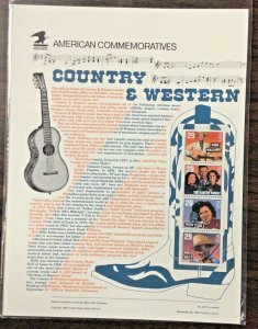 Commemorative Panel #425  Country & Western #2778A   29 c  1993