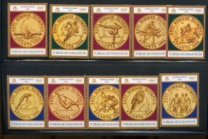 TURKS & CAICOS 1996 ATLANTA SUMMER OLYMPIC GAMES SET MINT NH