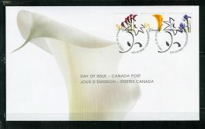 Canada Scott / Unitrade # 2072-74 \Flower Coils\ FDC ($6.70)