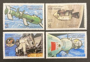 Yemen  PDR 1983 #327-30, Space Flights, MNH.