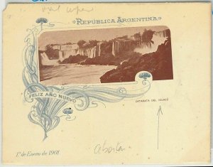 County 64650 - ARGENTINA - POSTAL HISTORY: LETTER IMPACT - WATERFALLS-