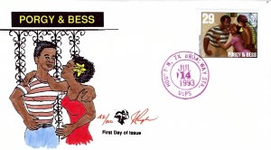Pugh Designed/Painted Porgy & Bess FDC...42 of 100 created!