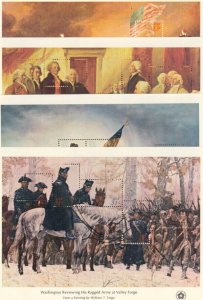 US Scott 1686-89   4 Bicentennial sheets Mint NH