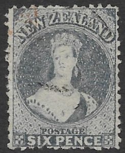 New Zealand 41    1871   6 pence blue  fine used