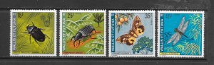 WALLIS & FUTUNA #182-5 INSECTS MNH