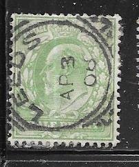 Great Britain #143, King Edward VII ,green, Used Cat.$1.75