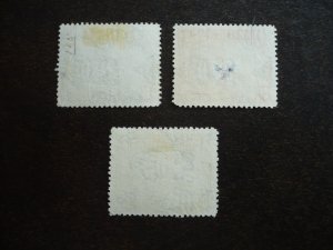 Stamps - Grenada - Scott# 115, 117, 118 - Used Part Set of 3 Stamps