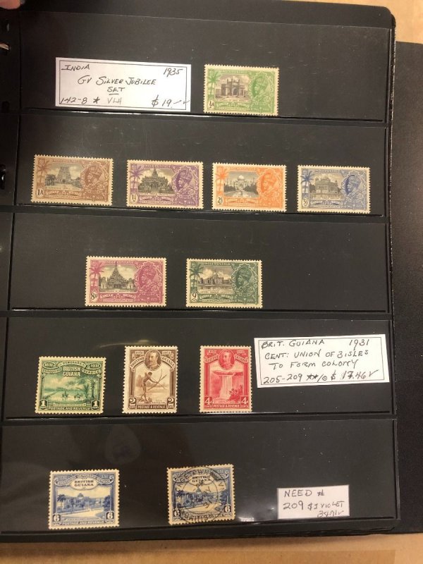 BRITISH EMPIRE – HIGH VALUE MINT DEFINITIVE SETS – 425035