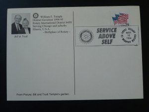 Rotary International Anaheim district conference postcard United States 1994