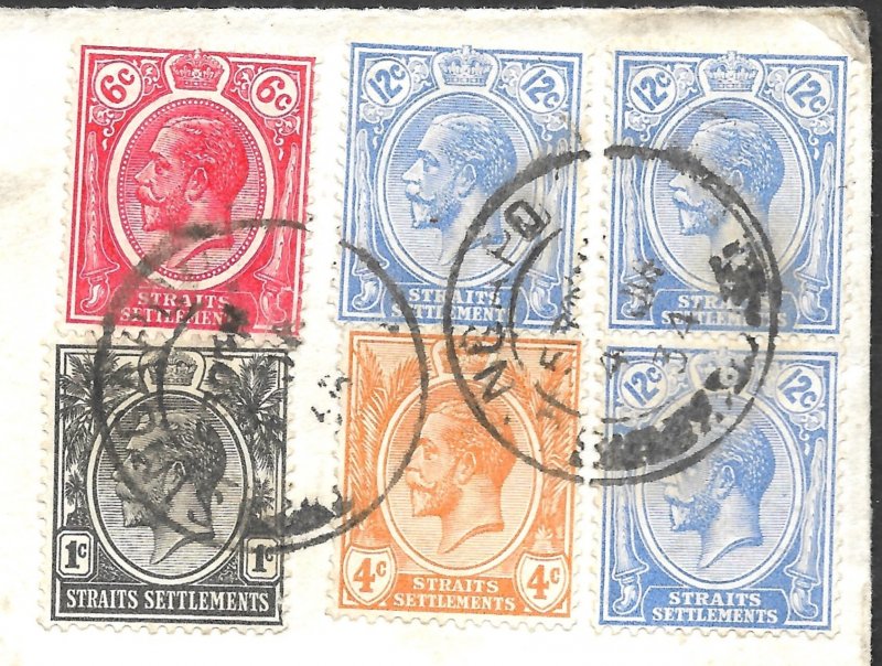 Doyle's_Stamps: 1934 Straits Settlement U.S. Consulate Cover