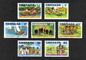 GRENADA SG#878-884 6th Caribbean Scout Jamboree (1977) Used