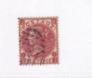 GB SG 114 PLATE 1 VERY NICE 10d RED BROWN AND VERY CLEAN