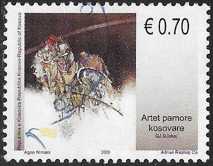 U.N. Kosovo 134 Used - Art - Gjokaj