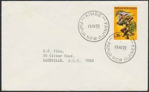 PAPUA NEW GUINEA 1972 cover ex KIMBE........................................G984