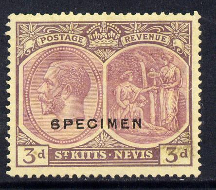 St Kitts-Nevis 1921-29 KG5 Script CA Medicine Spring 3d p...