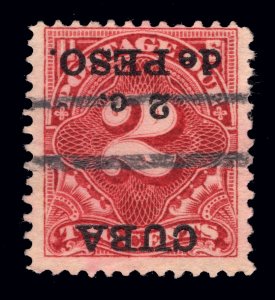 US CUBA POSSESSIONS # J2a INVERTED SURCHARGE USED RARITY $4,000 LOT #31286