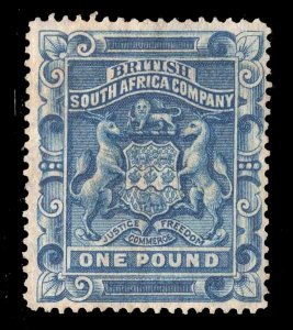 MOMEN: RHODESIA SG #10 1892 UNUSED £325 LOT #66687