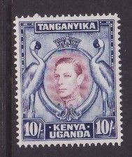 Kenya Uganda Tanganyika-Sc#84b- id9-unused og NH 10sh KGVI-14x14-Birds-1941-any