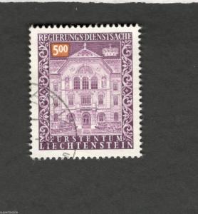 Liechtenstein SCOTT #O75 Θ used stamp