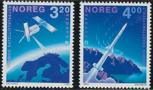 Norway 989-90 MNH 1991 Europa (102)(ha1286)