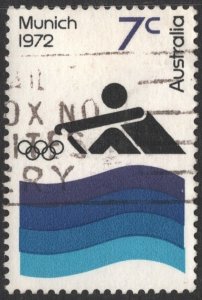 Australia SC#529 7¢ Summer Olympic Games: Rowing (1972) Used