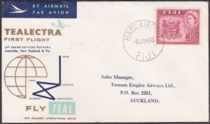 FIJI 1960 First flight cover Nadi to Auckland...............................X455